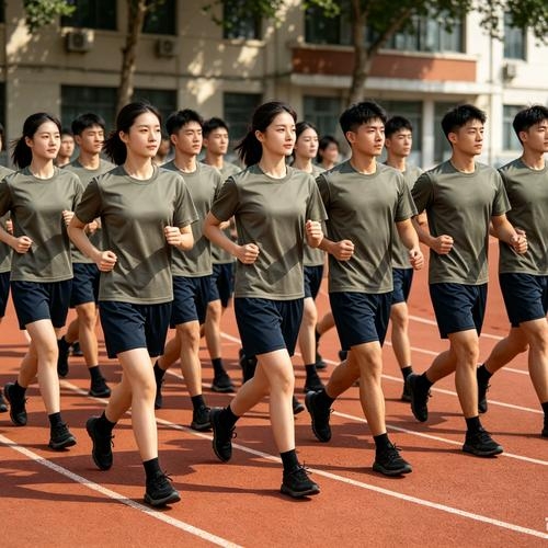 福建康泰安防为泉州某学院定制军训体能服案例